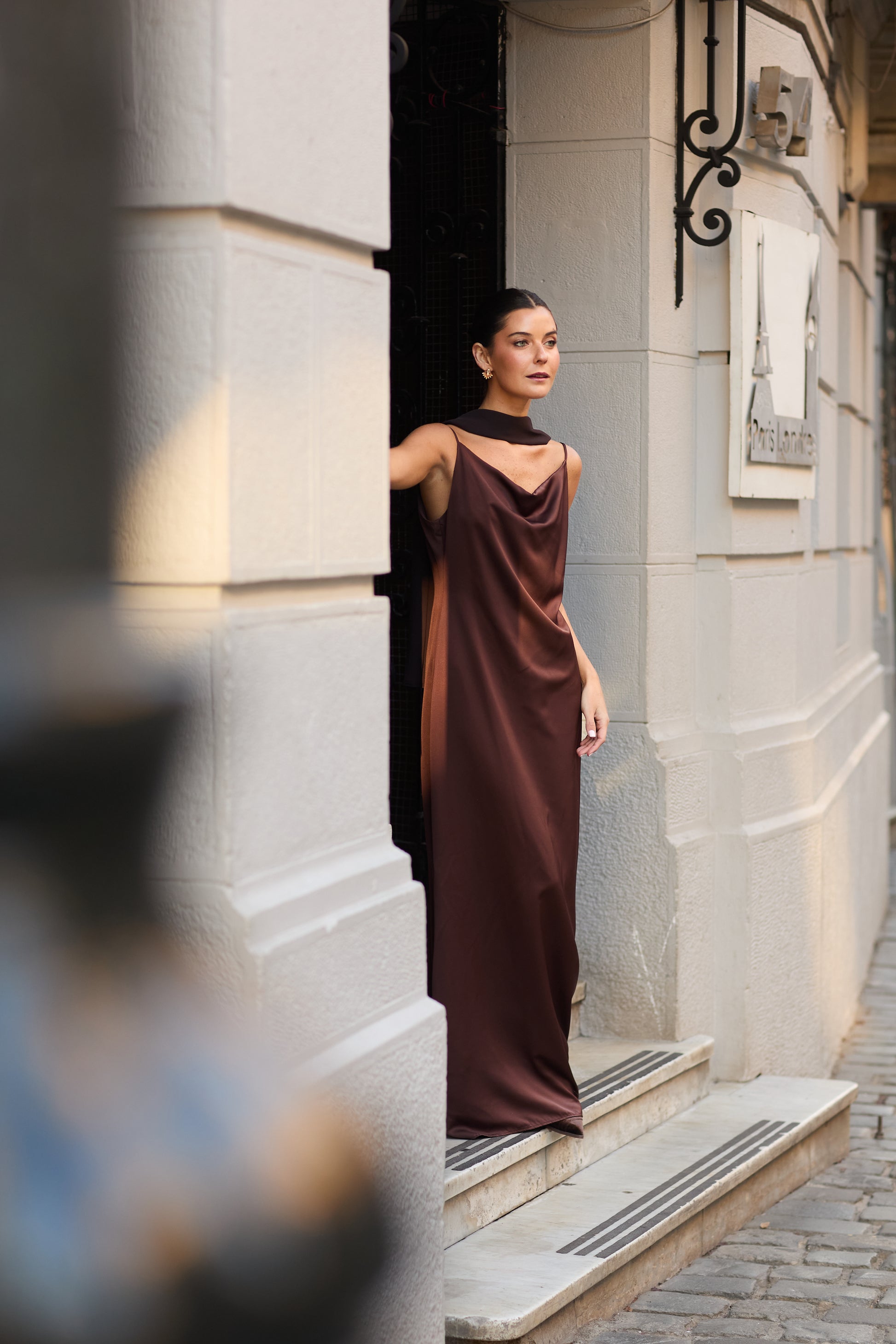 Vestido Milagros Café