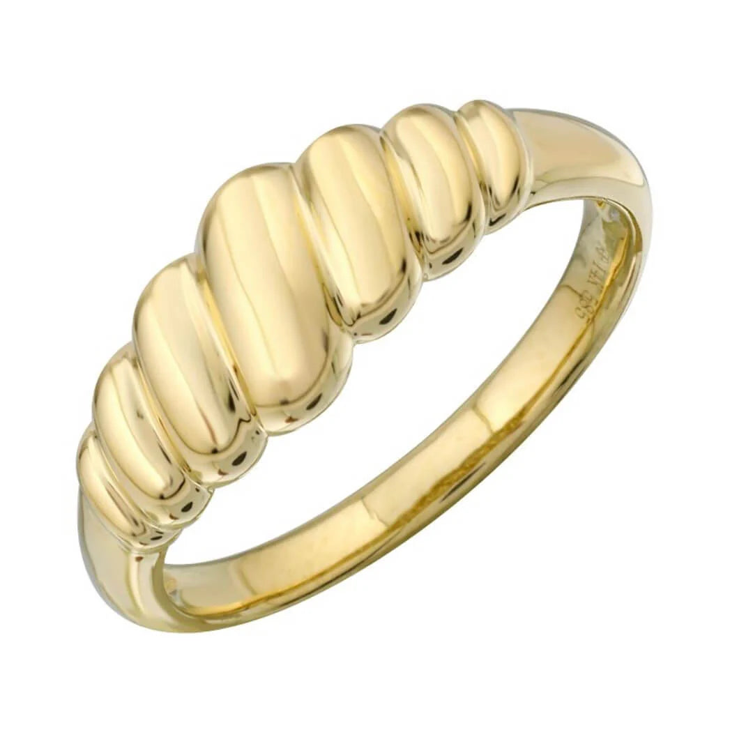 Anillo Croissant Oro Amarillo