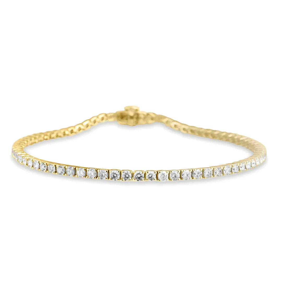 Pulsera Tennis Oro Amarillo