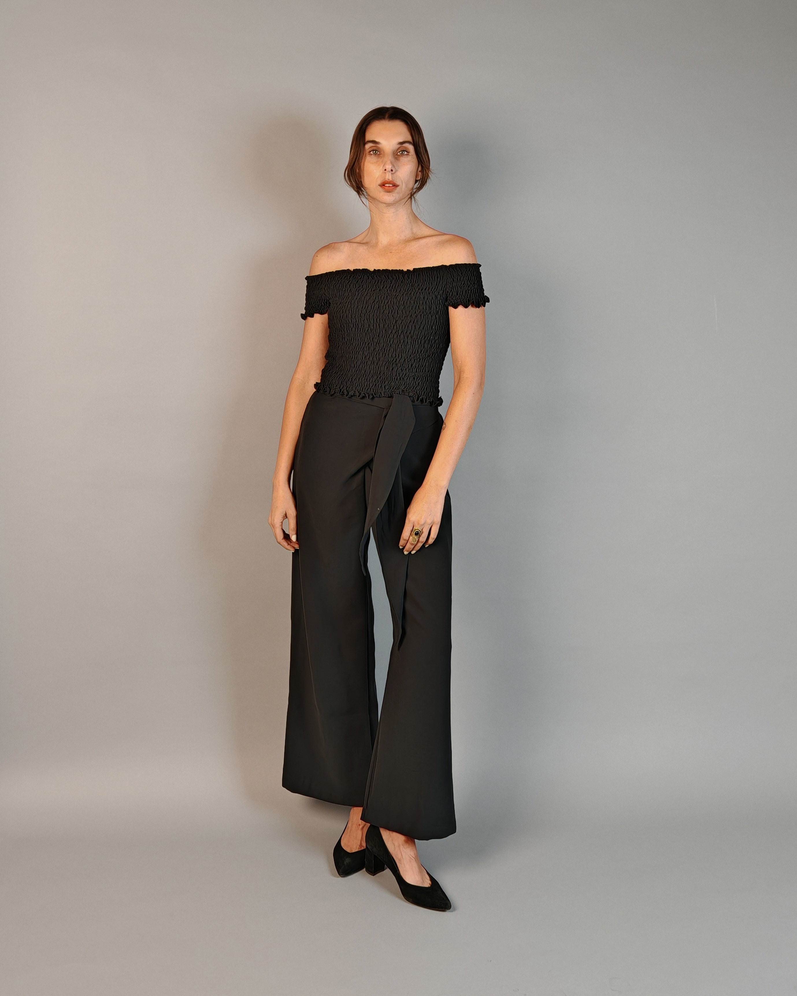 Pantalón Sara Cupro Negro