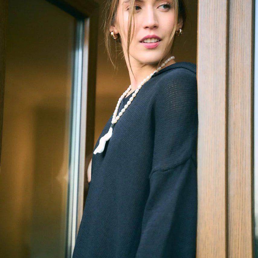 Sweater Cuello Bronte Negro