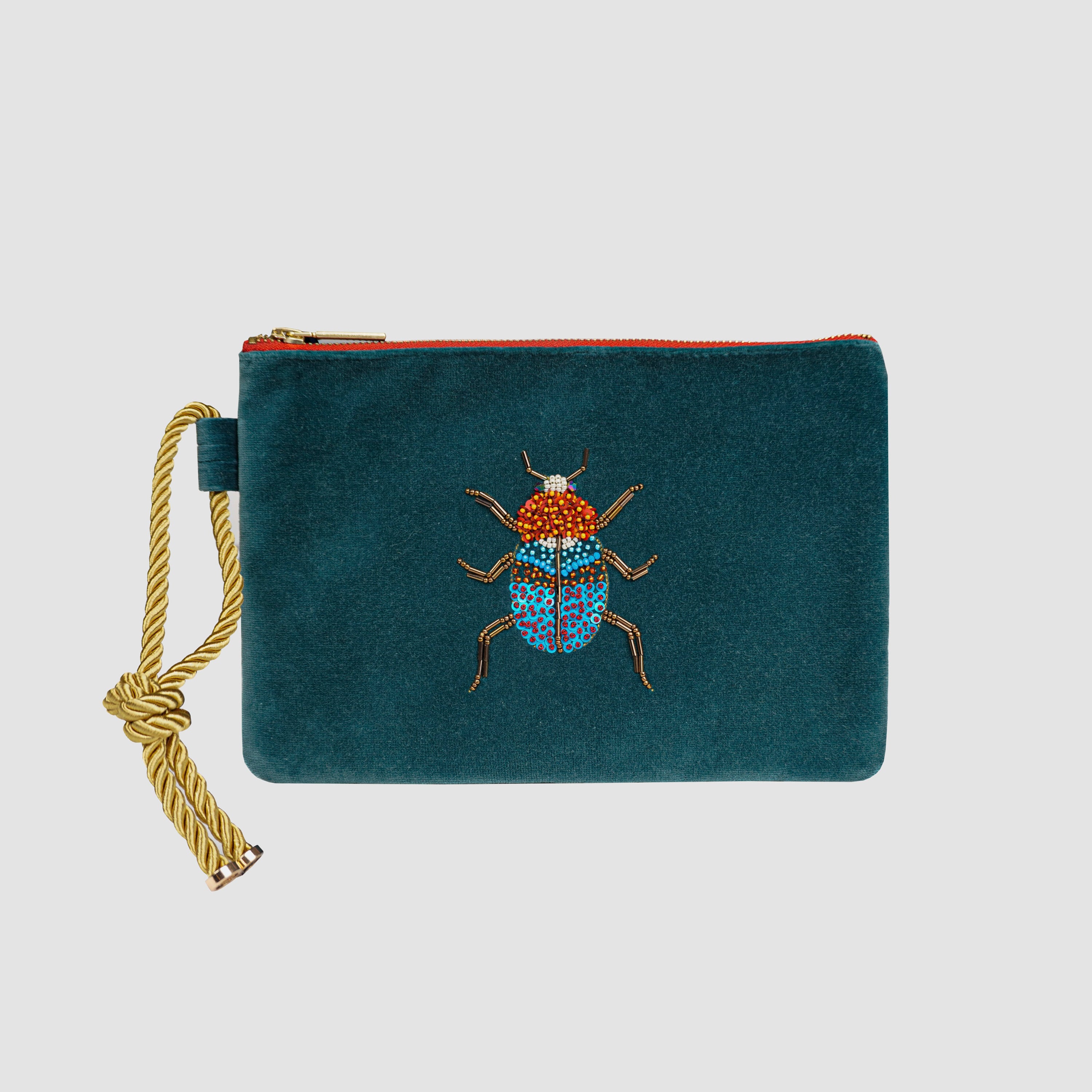 Clutch Bug Escarabajo Petróleo/Rojo