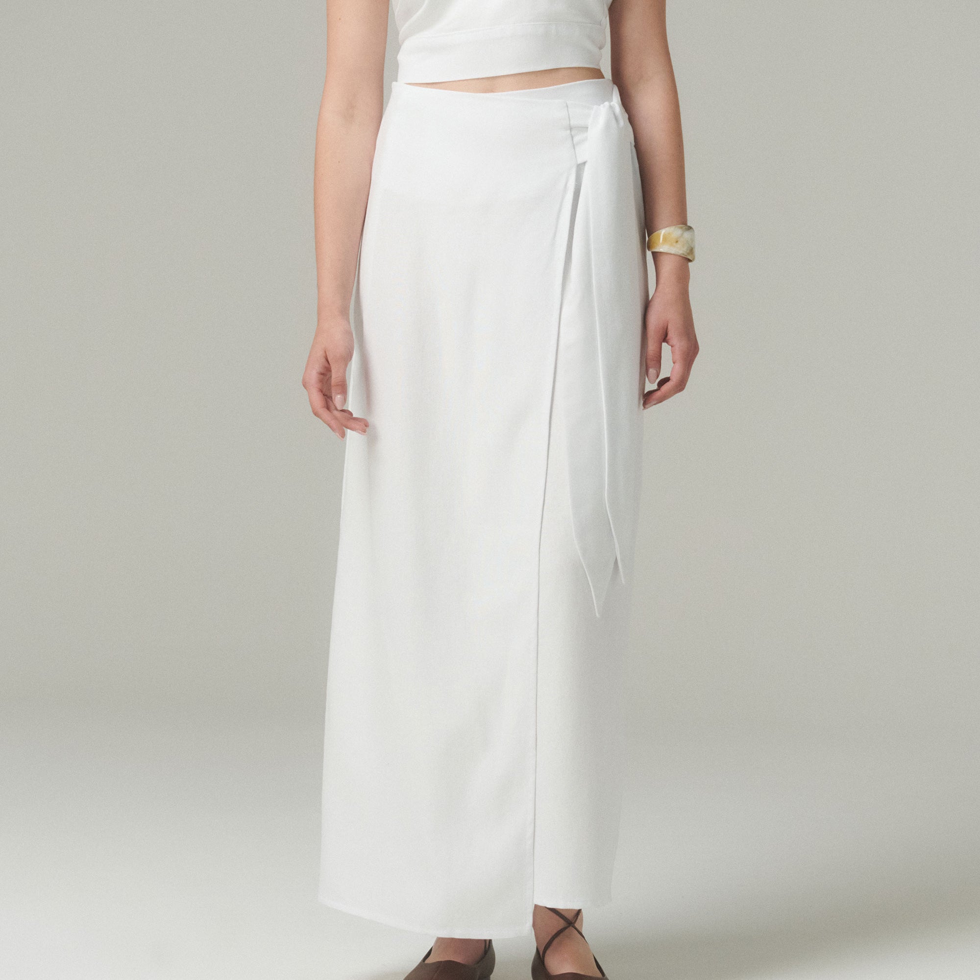 Falda Lara Larga Blanco