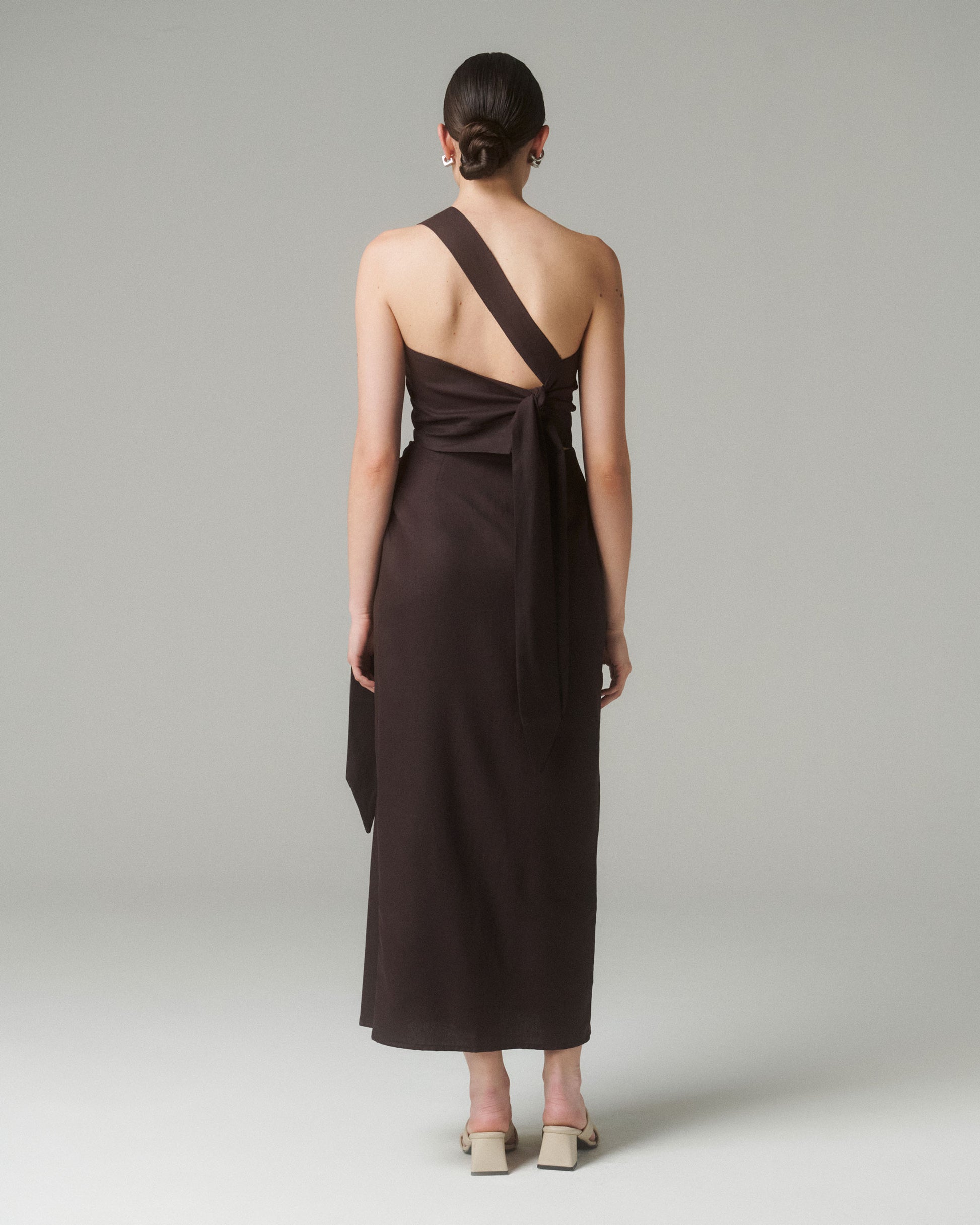 Falda Lara Larga Café