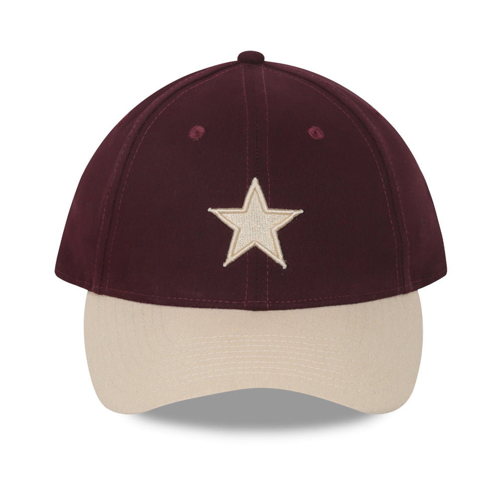 Burgundy Beige Star