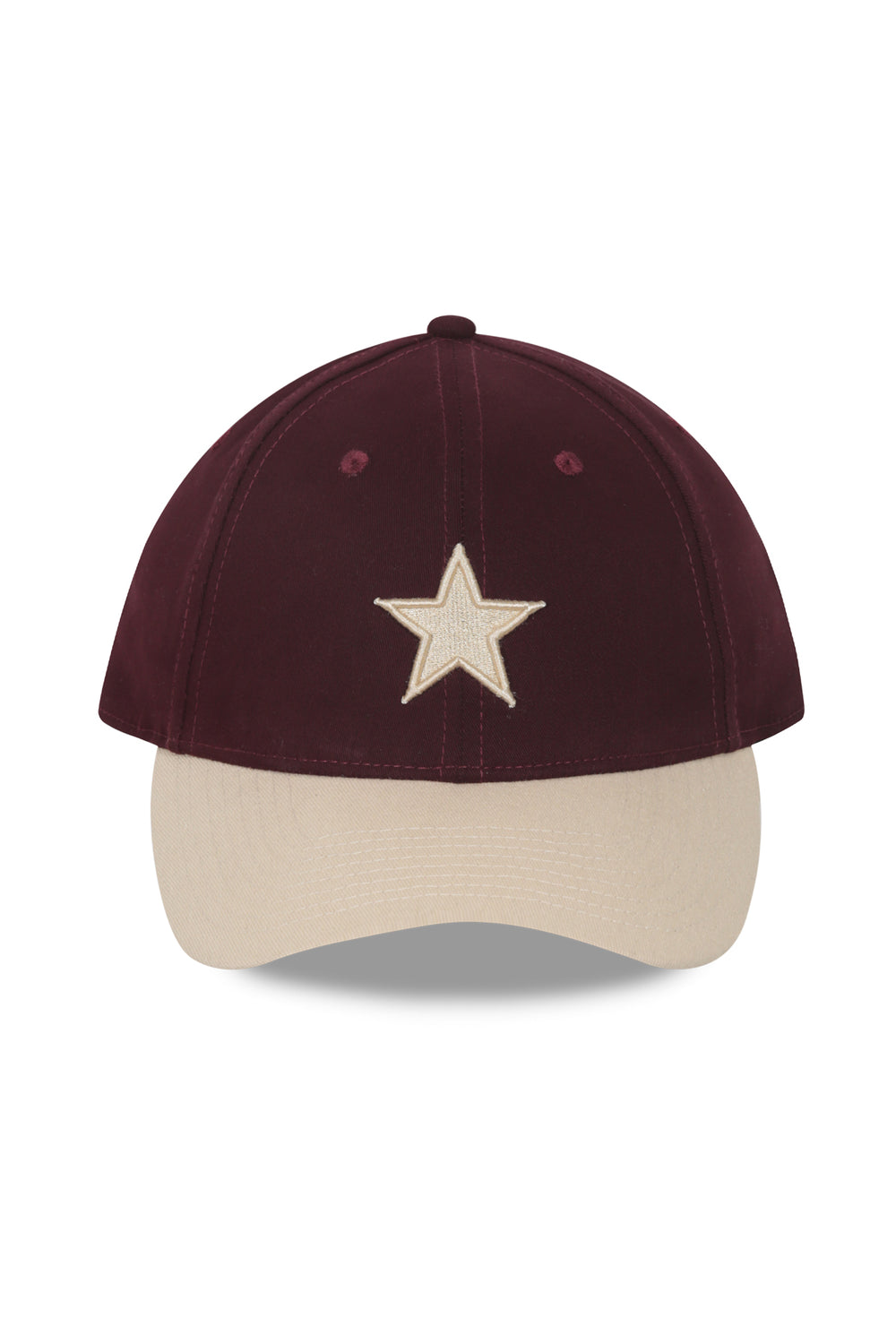 Burgundy Beige Star