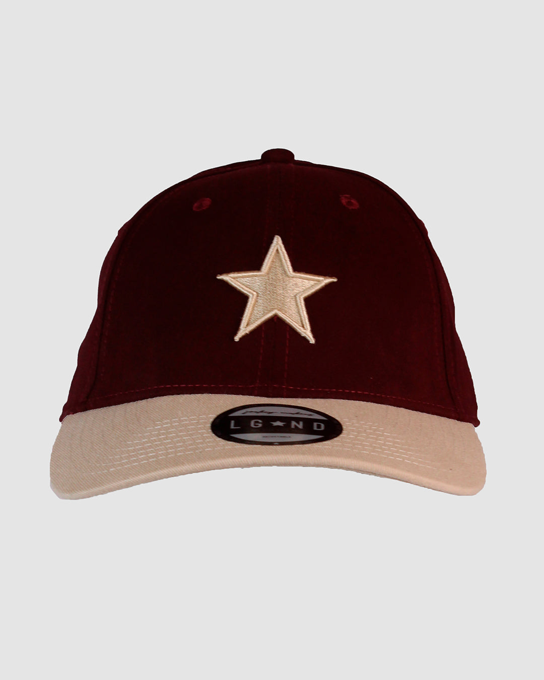 Beige Star Burgundy