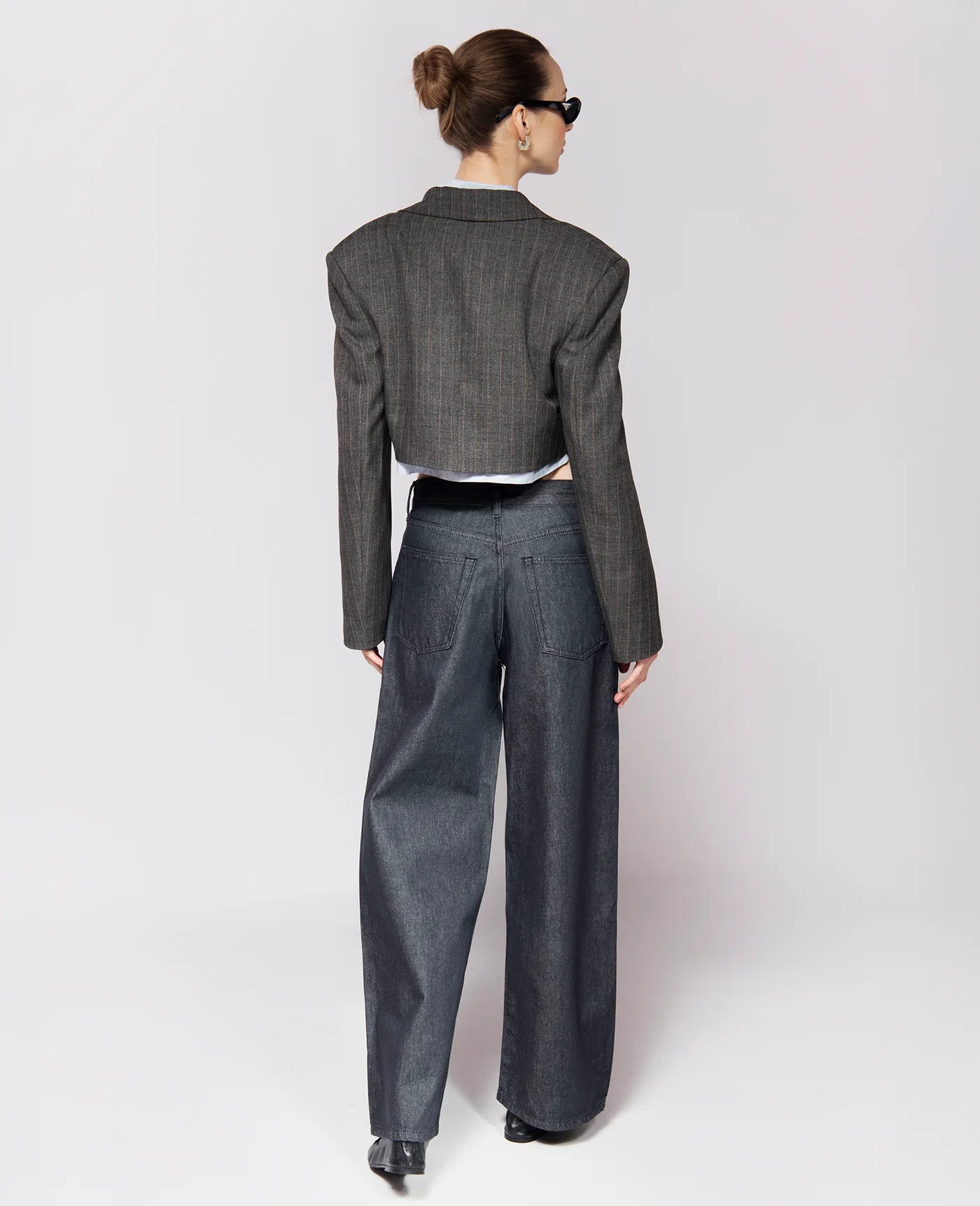 Crop Blazer Elise Grey