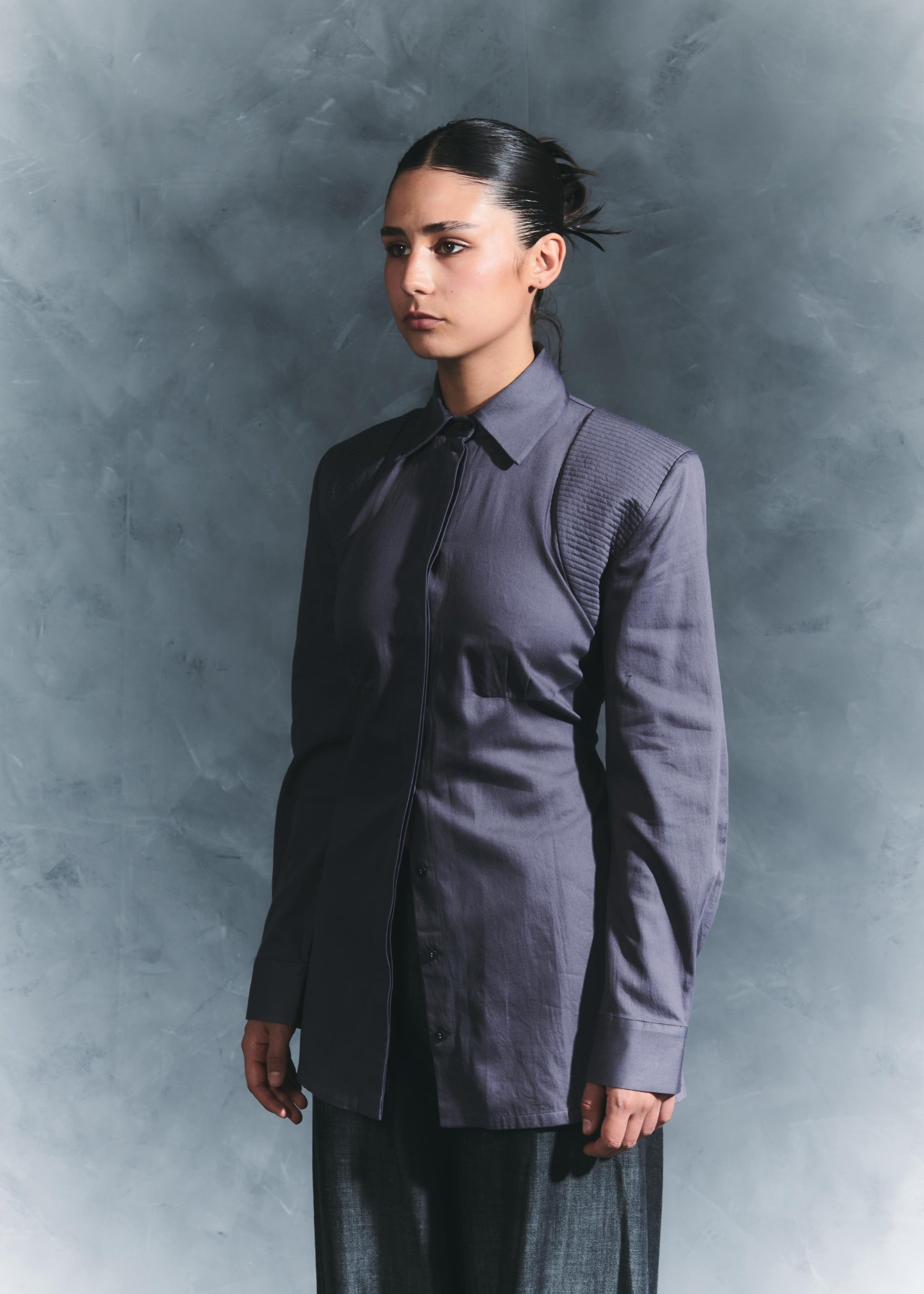 Camisa Amarre Gris