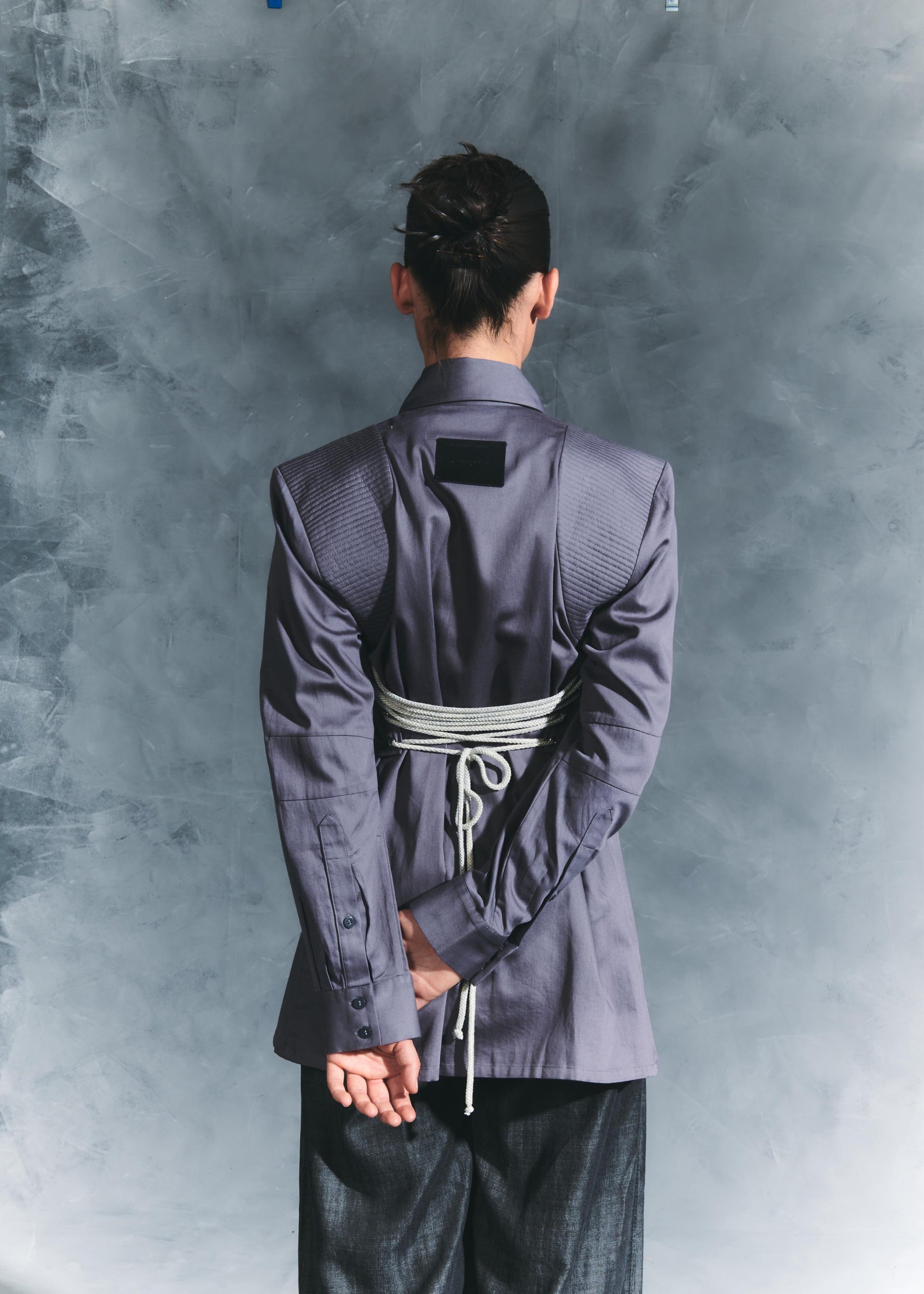 Camisa Amarre Gris
