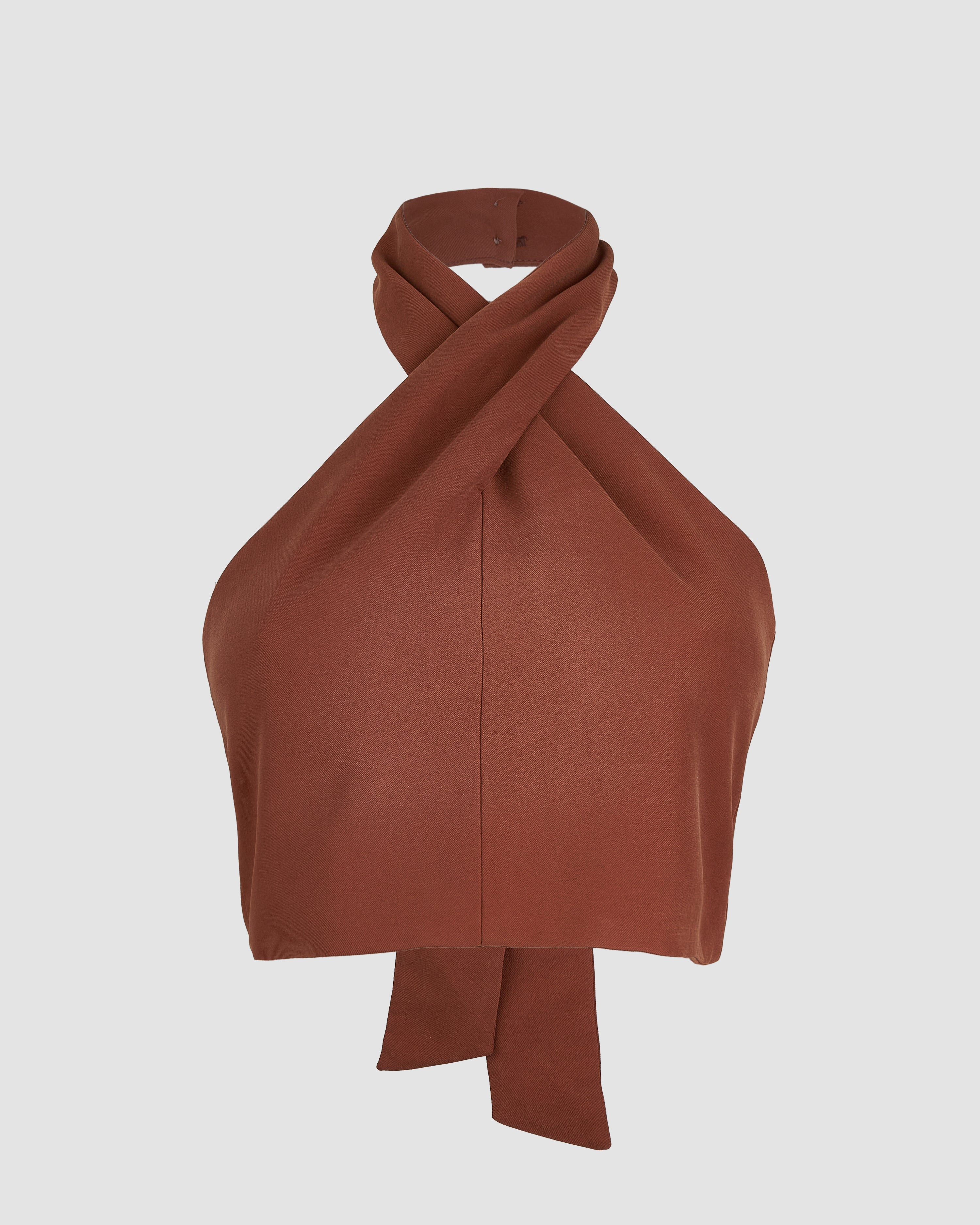 Top Matilda Cupro Chocolate