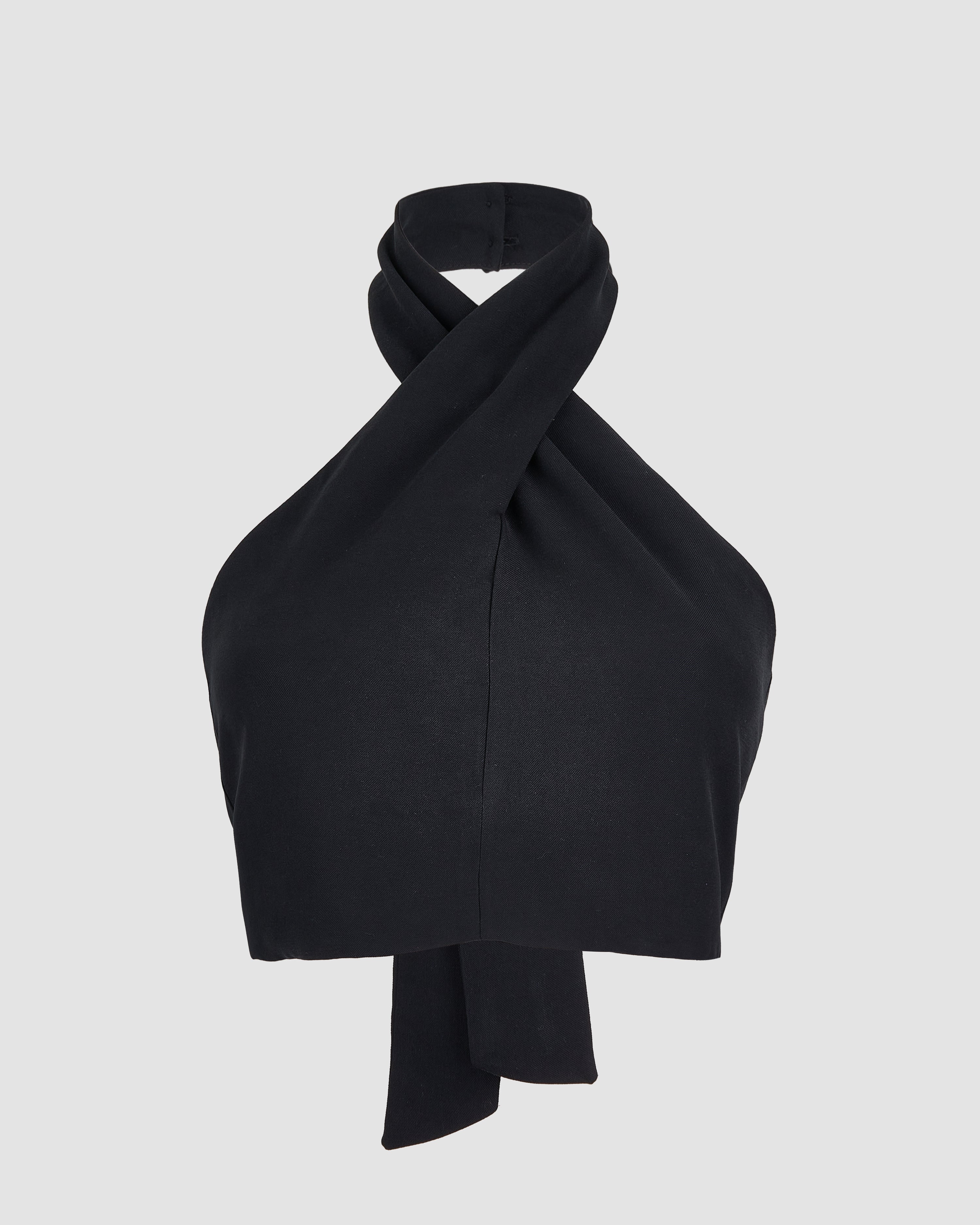 Top Matilda Cupro Negro