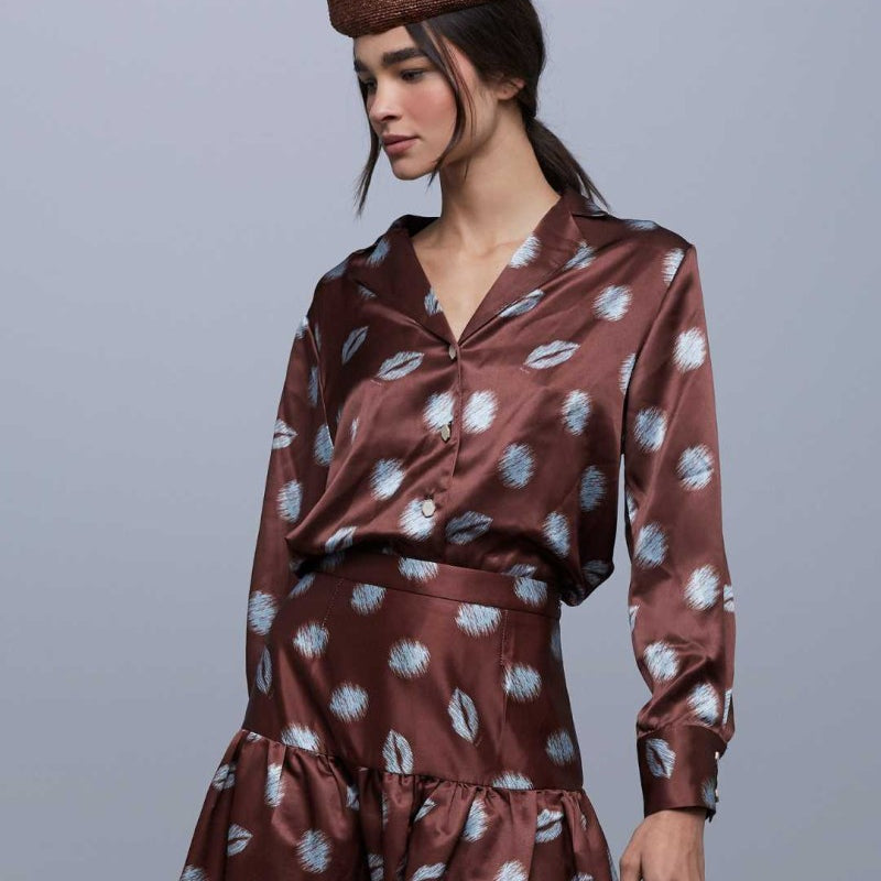 Blusa Cabarete Dots Café