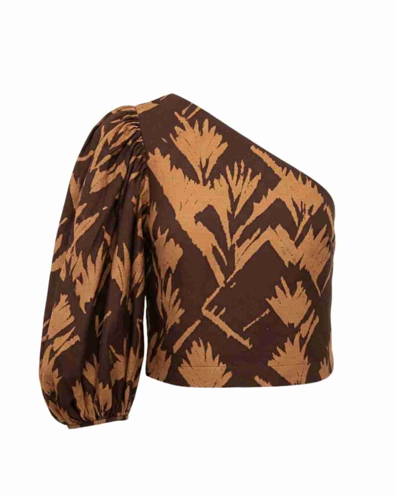 Blusa Caiman Palm Lino