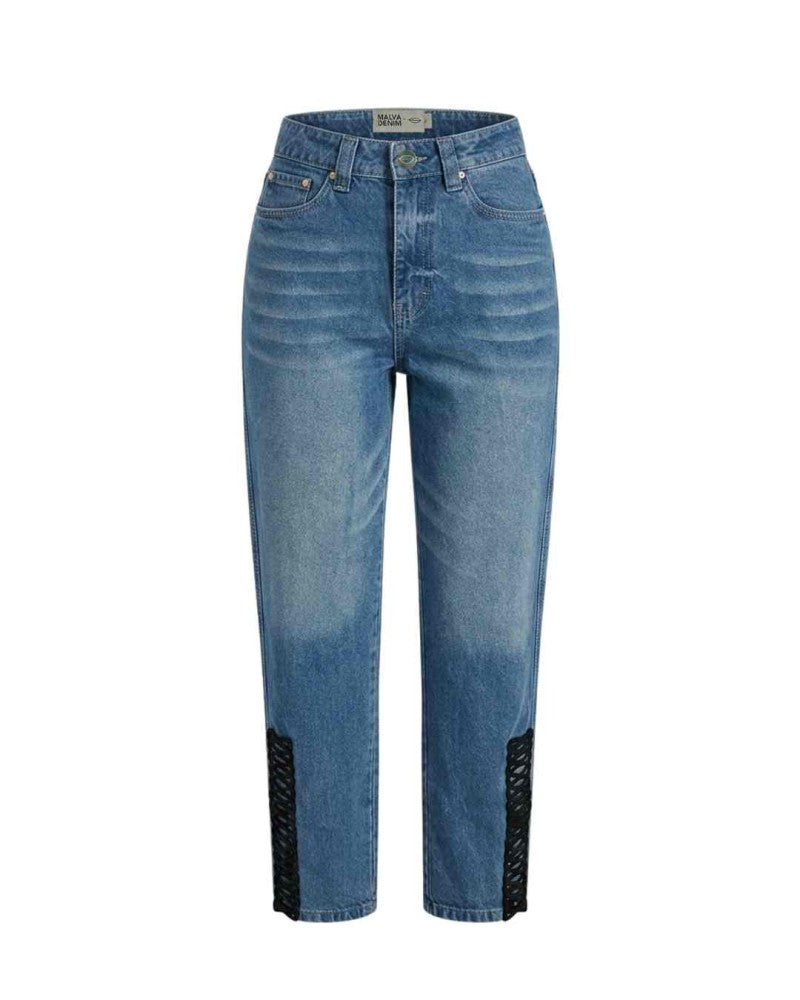 Pantalón Macramé Azul