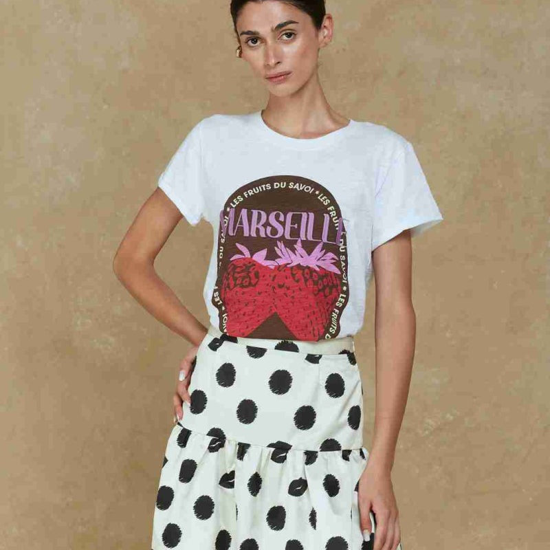 Polera Berry Blanco