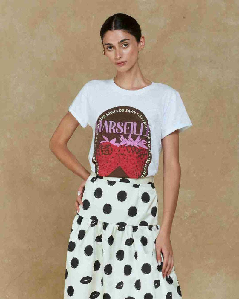 Polera Berry Blanco