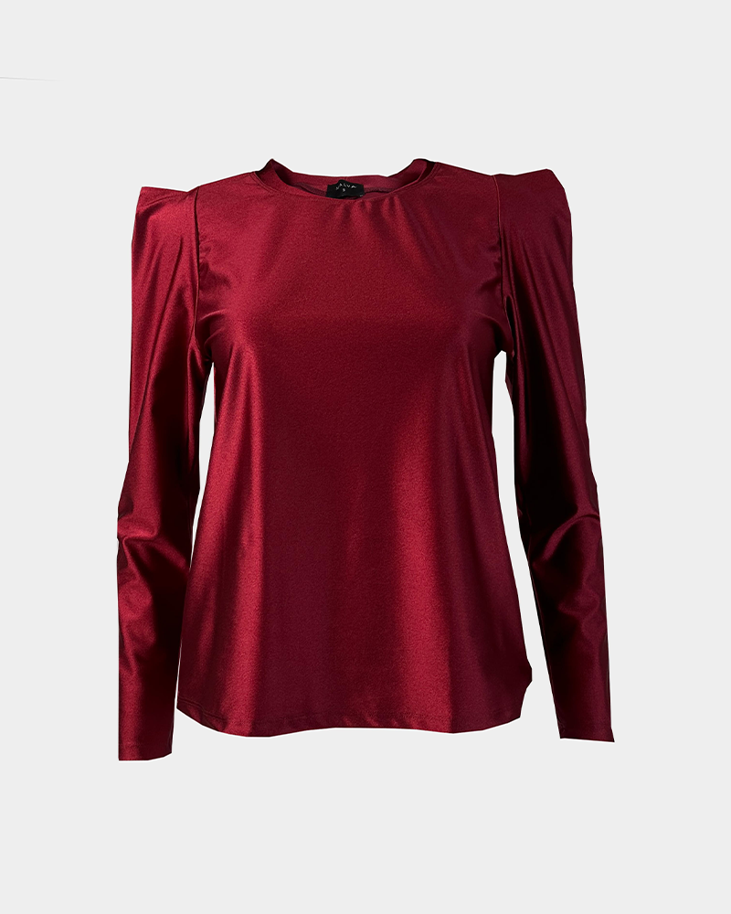 Polera Bowie Burdeo