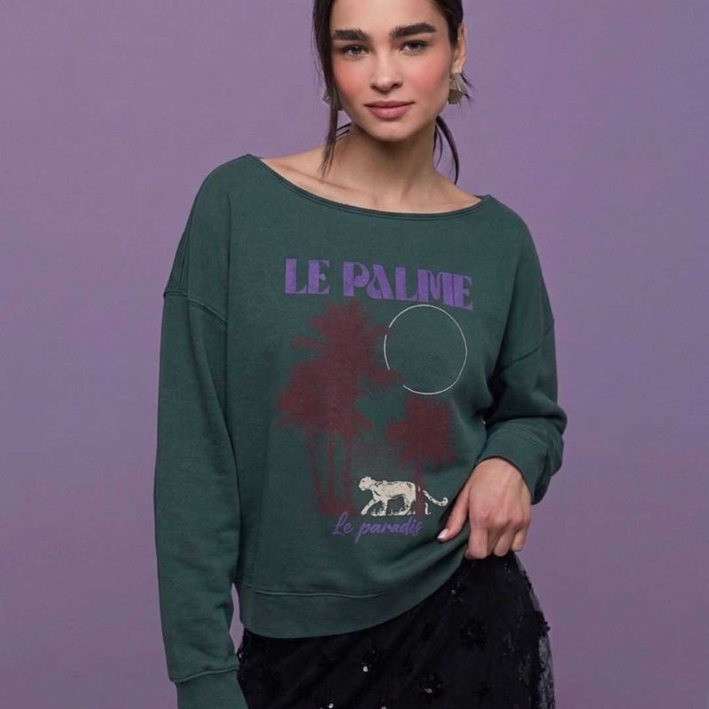Poleron Les Palm Gris