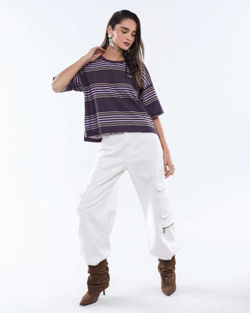 Polera Raye Café