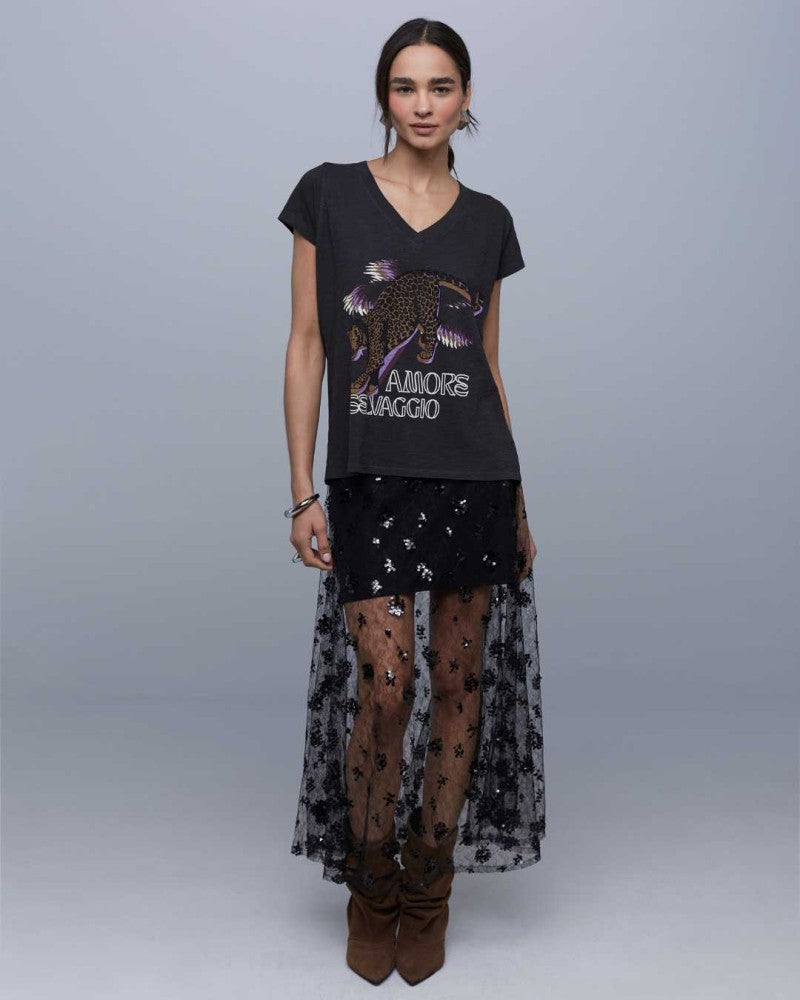 Polera Savoy Negro Humo