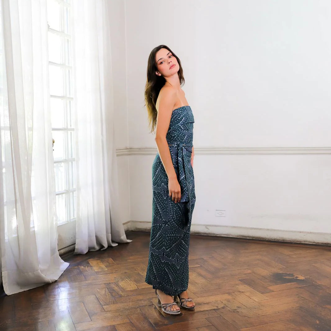 Pollera Triana Indigo