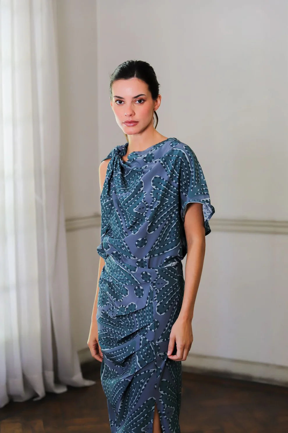 Pollera Triana Indigo