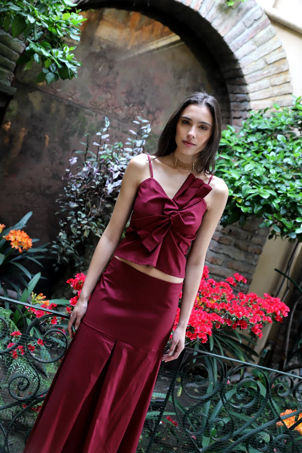 Pollera Magnolia Bugambilia