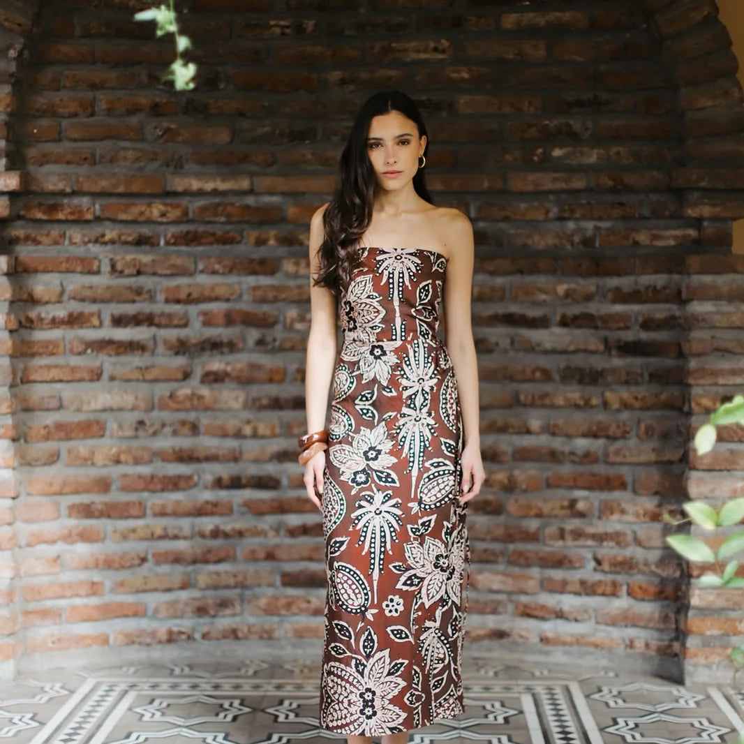 Vestido Amparo Ladrillo