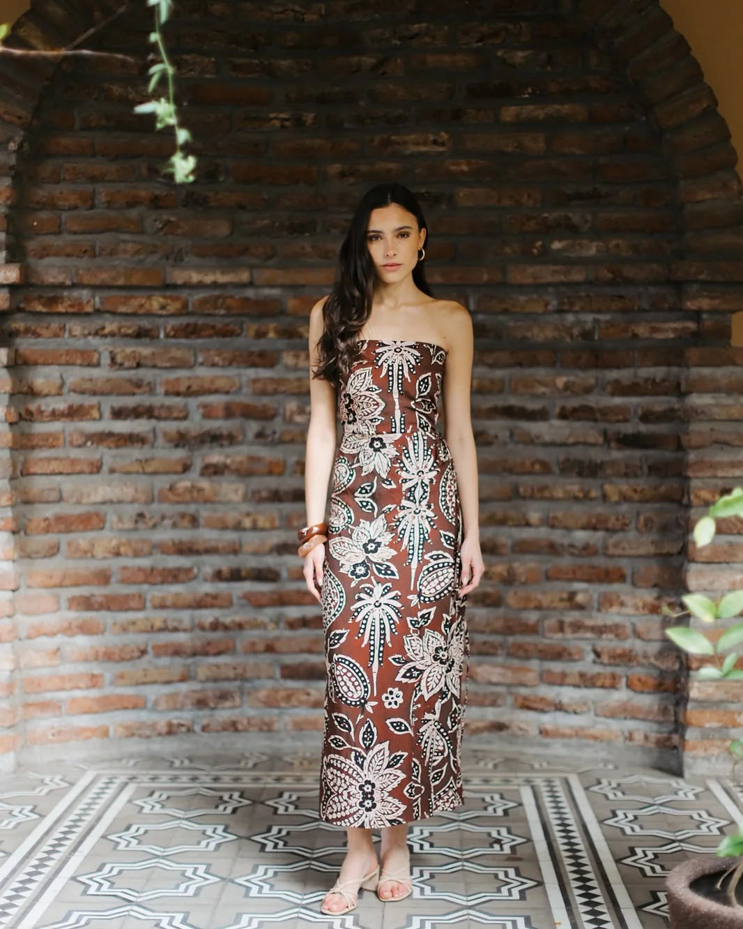 Vestido Amparo Ladrillo