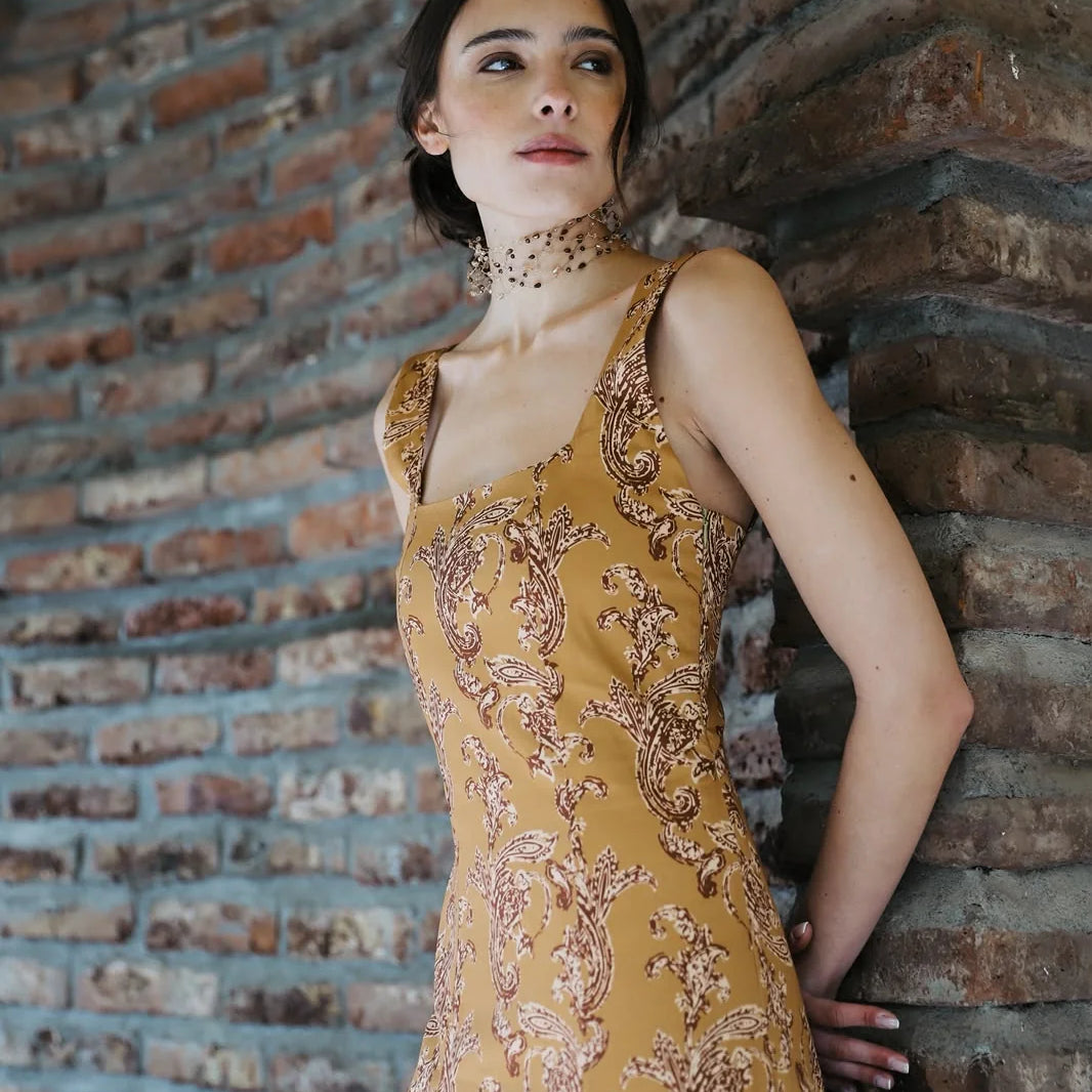 Vestido Carmen Paisley