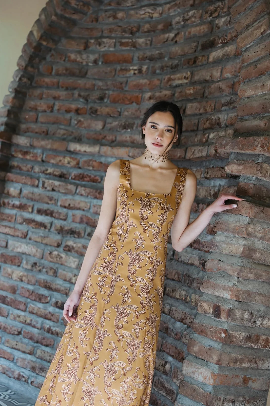 Vestido Carmen Paisley