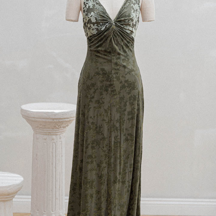 Vestido Aurora Verde Militar