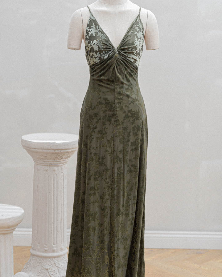 Vestido Aurora Verde Militar
