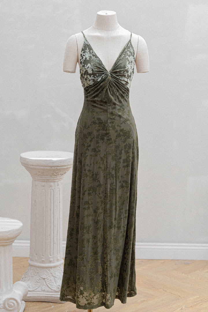 Vestido Aurora Verde Militar