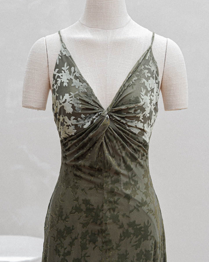Vestido Aurora Verde Militar