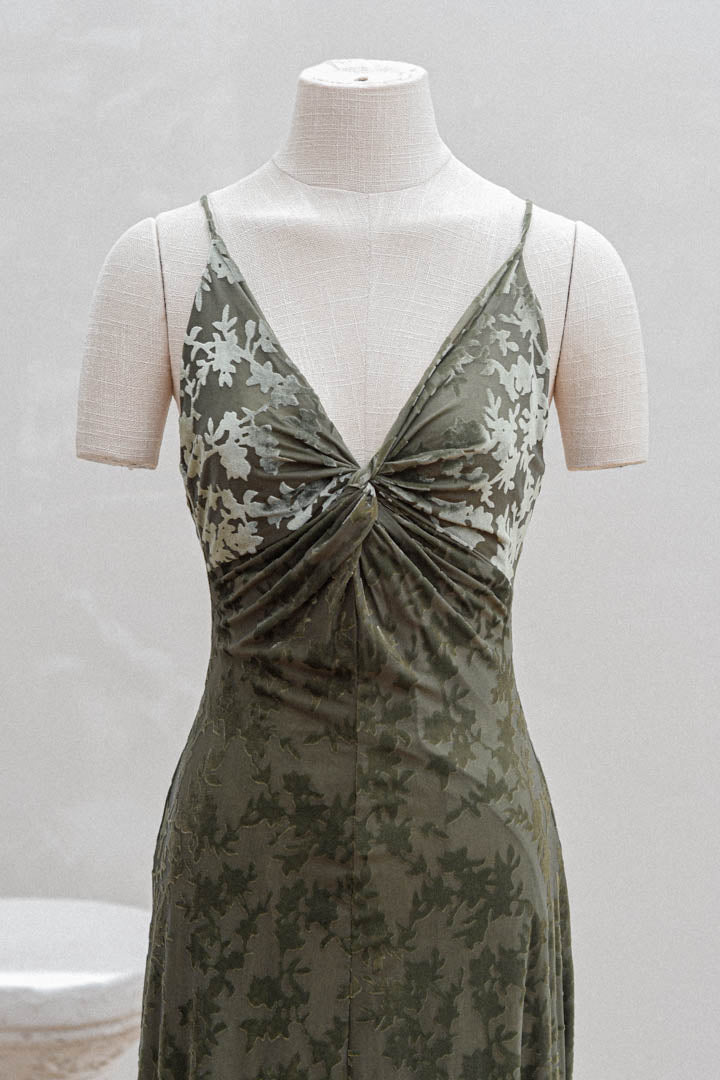 Vestido Aurora Verde Militar