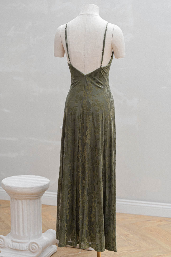 Vestido Aurora Verde Militar