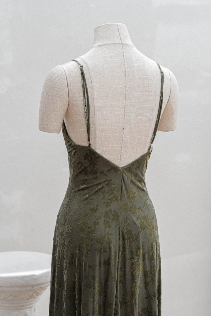 Vestido Aurora Verde Militar