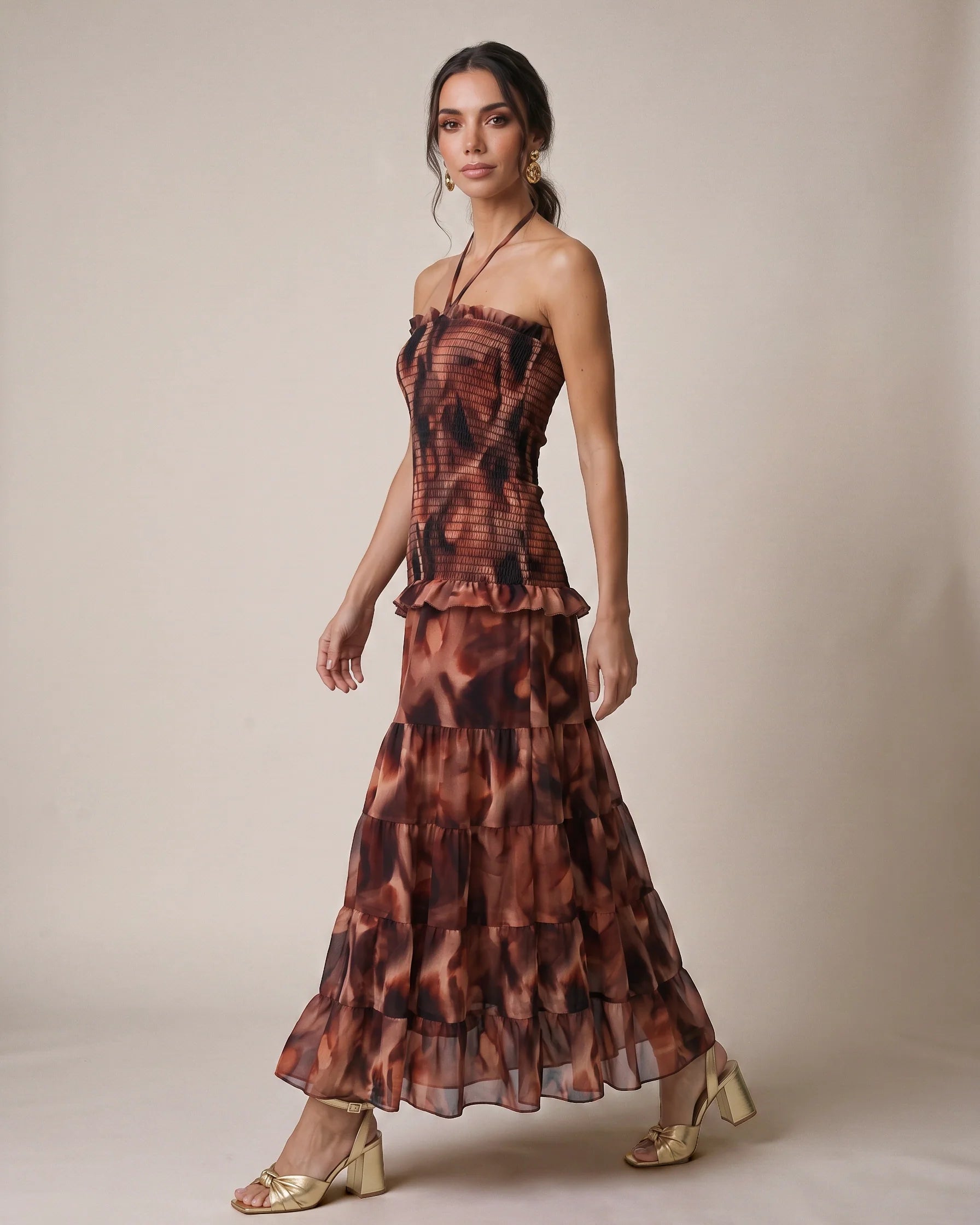 Vestido Granada Café
