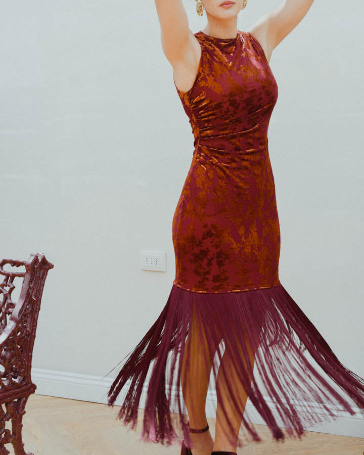 Vestido Laura Terracota