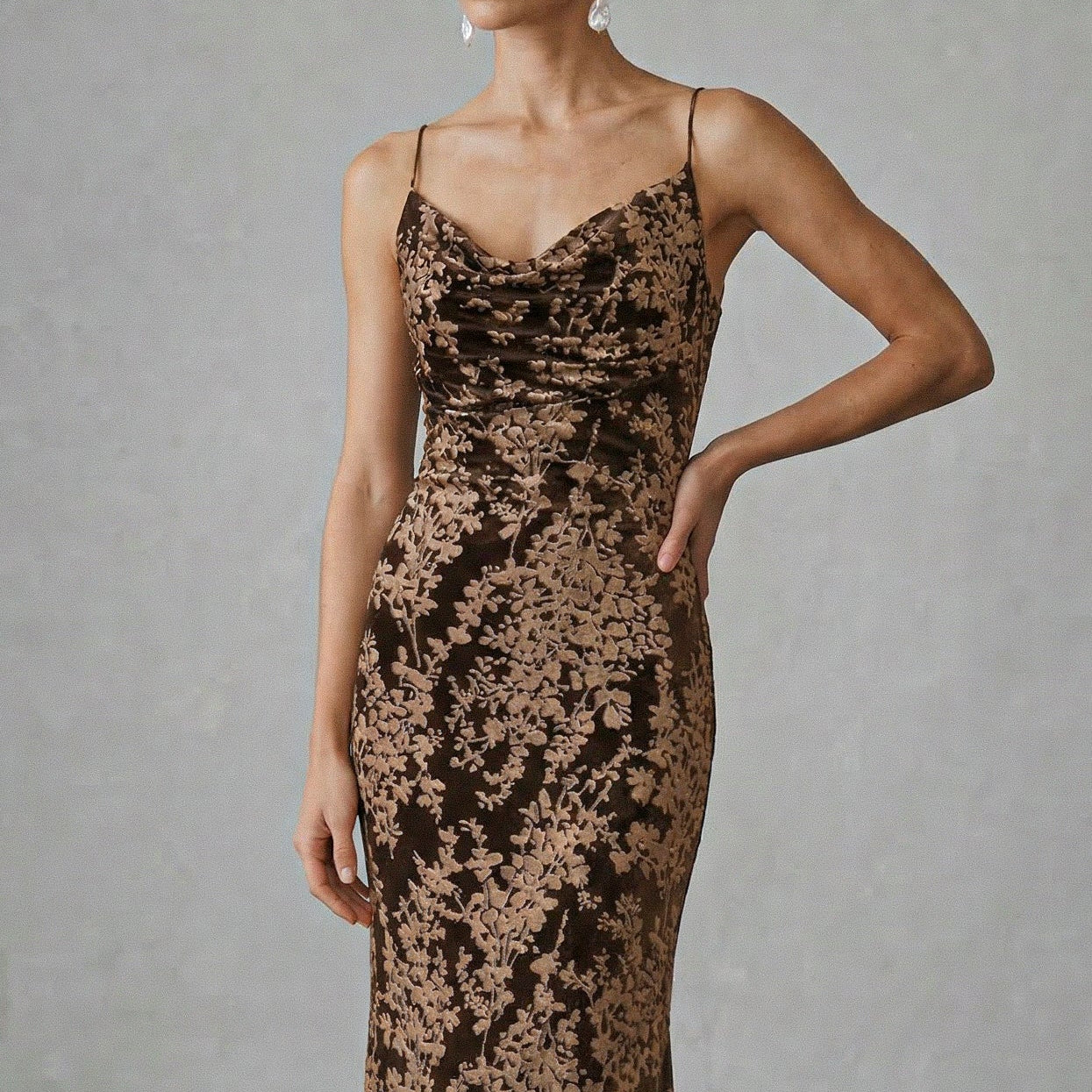 Vestido Noelia Café