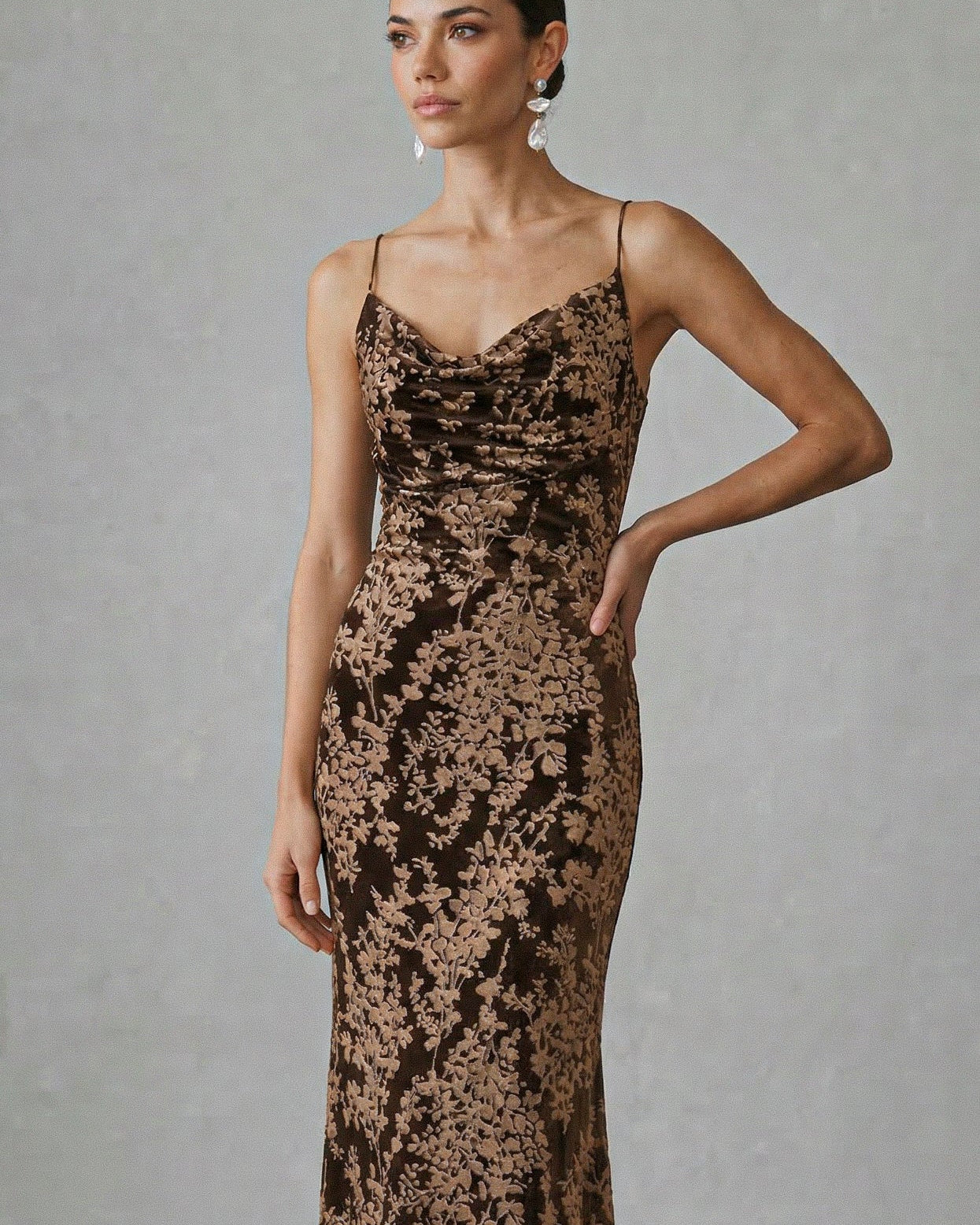 Vestido Noelia Café