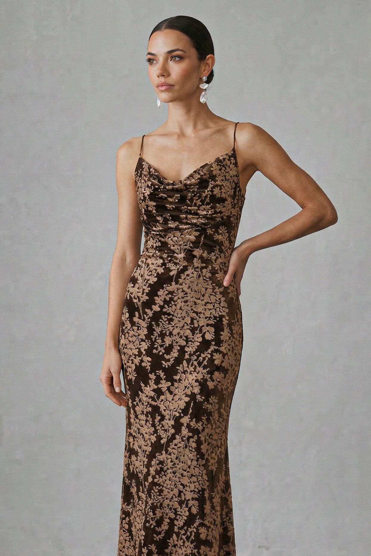 Vestido Noelia Café