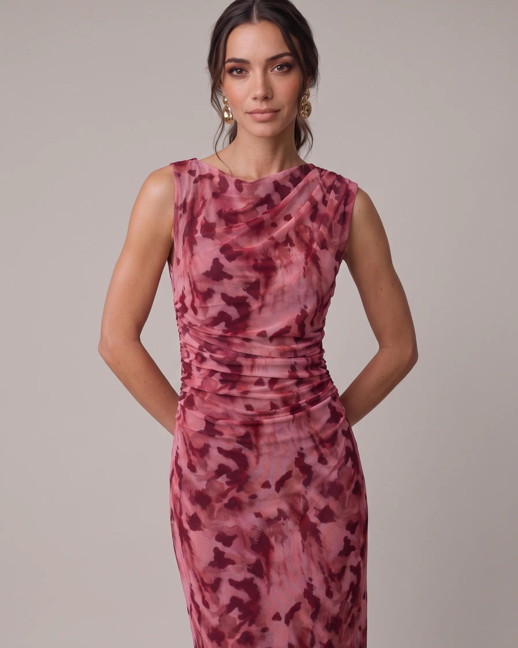 Vestido Ronda Burdeo