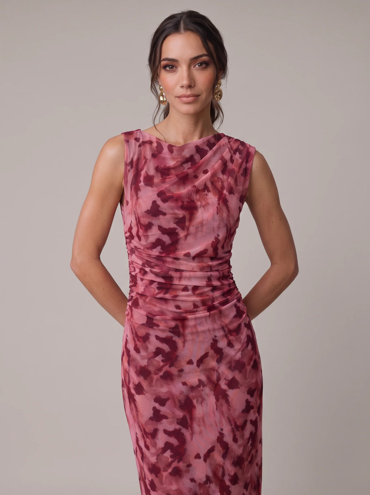Vestido Ronda Burdeo