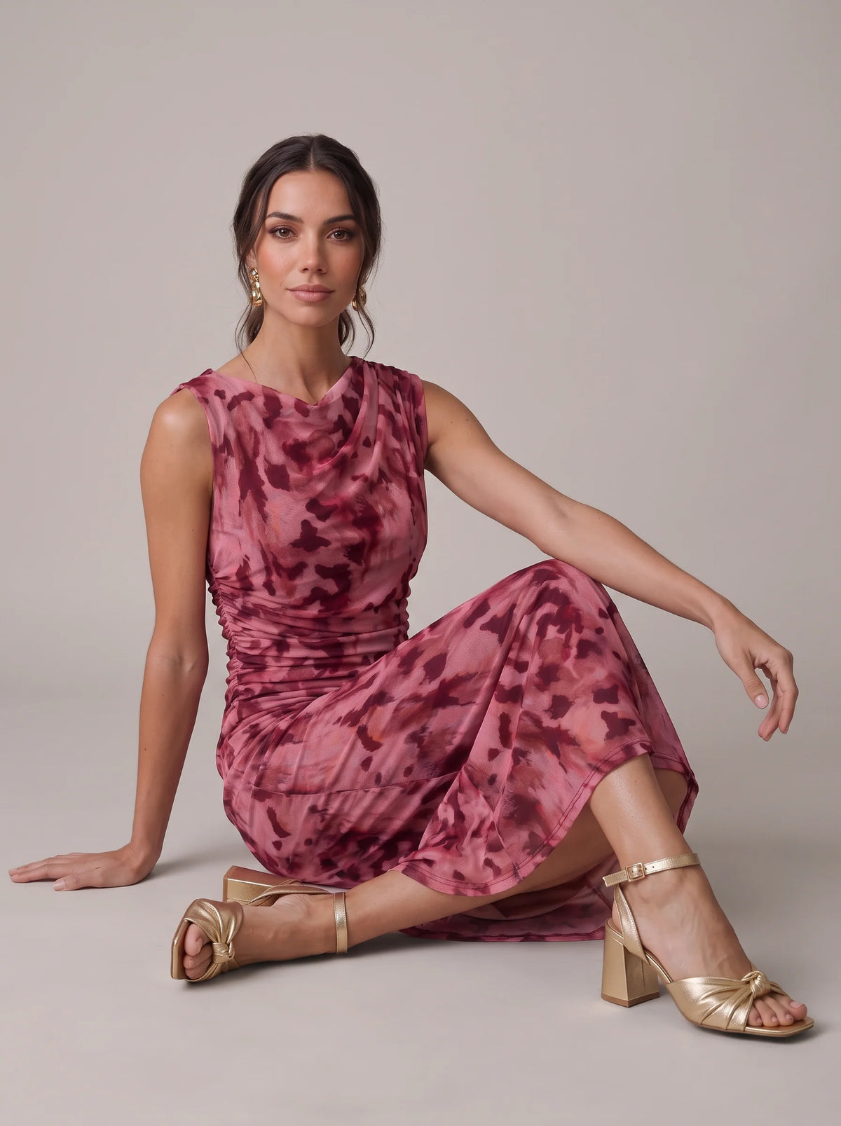 Vestido Ronda Burdeo