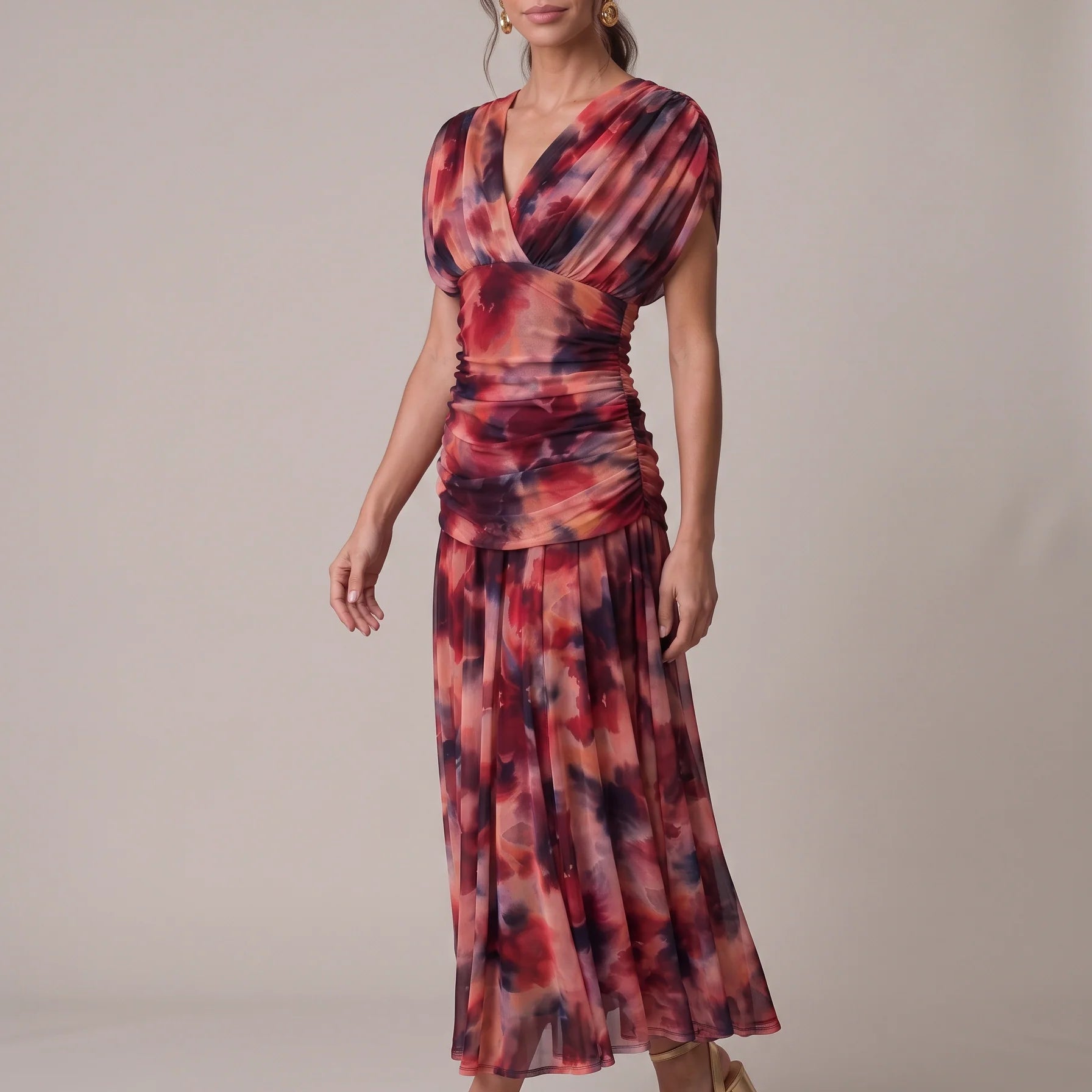 Vestido Setenil Burdeo