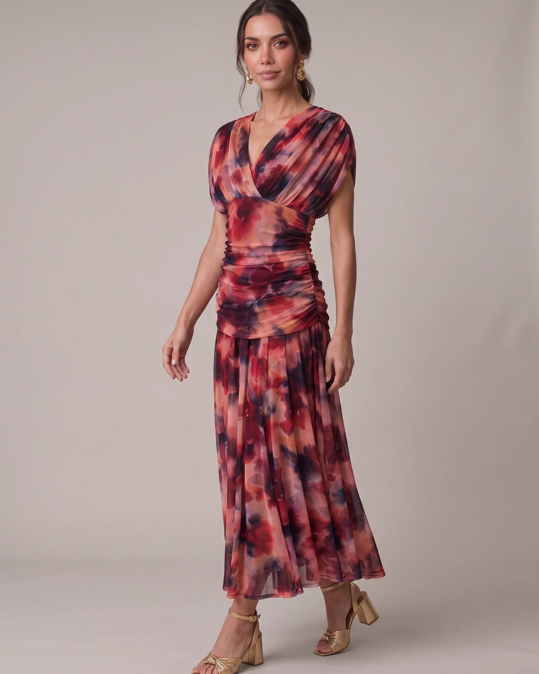 Vestido Setenil Burdeo