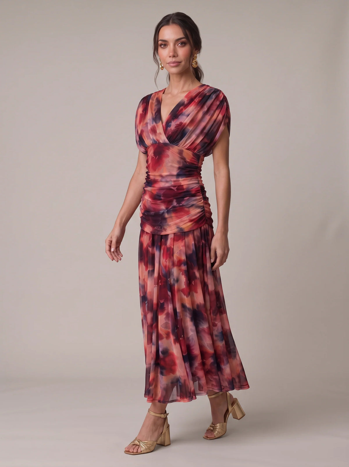 Vestido Setenil Burdeo
